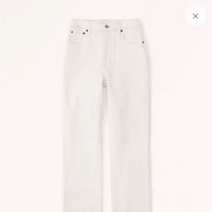 Abercrombie Ultra high rise 90s jeans cream